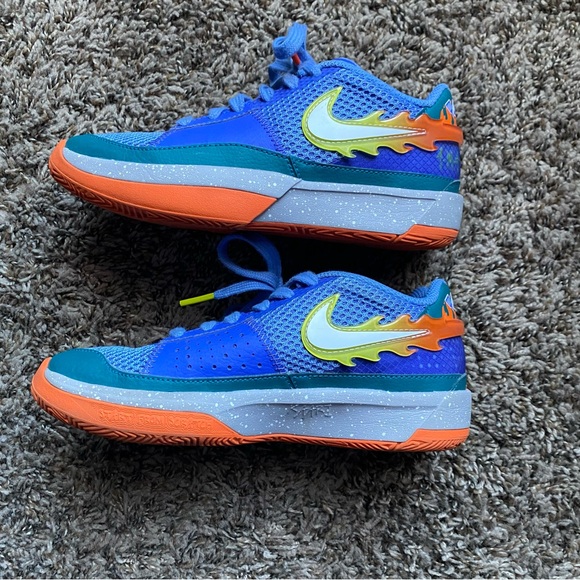 Nike Ja 1 "Backyard BBQ" Grade School Kids Lace Up Basketball Shoes 3Y EUC - Picture 5 of 9